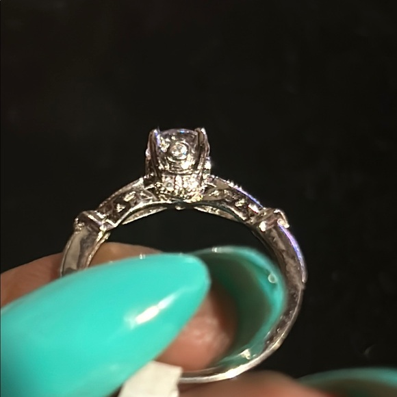 925 TG Moissanite 1/2 Carat Diamond Ring Sz 7 - Picture 6 of 14